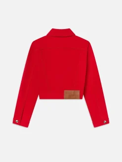 FRAME The Tailored Denim Jacket in Herrera Red<Women Jackets & Coats