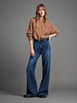 FRAME The Tailored Denim Trouser in<Women Wide Leg|Long
