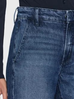FRAME The Tailored Denim Trouser in<Women Wide Leg|Long