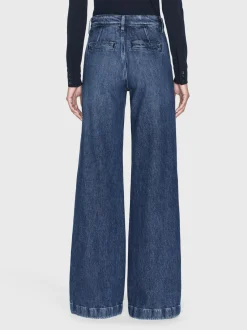 FRAME The Tailored Denim Trouser in<Women Wide Leg|Long