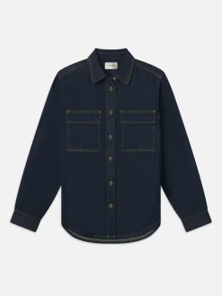 FRAME The Trapunto Shirt in<Women Tops & Blouses