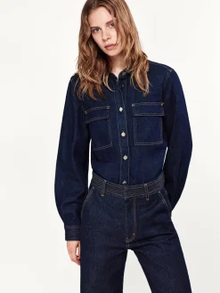FRAME The Trapunto Shirt in<Women Tops & Blouses