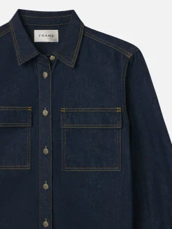 FRAME The Trapunto Shirt in<Women Tops & Blouses