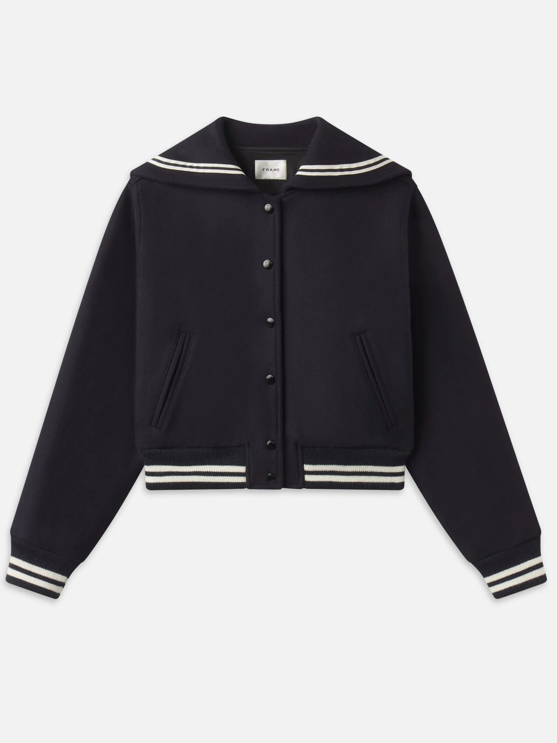 FRAME The Varsity Jacket in Navy Multi<Women Jackets & Coats