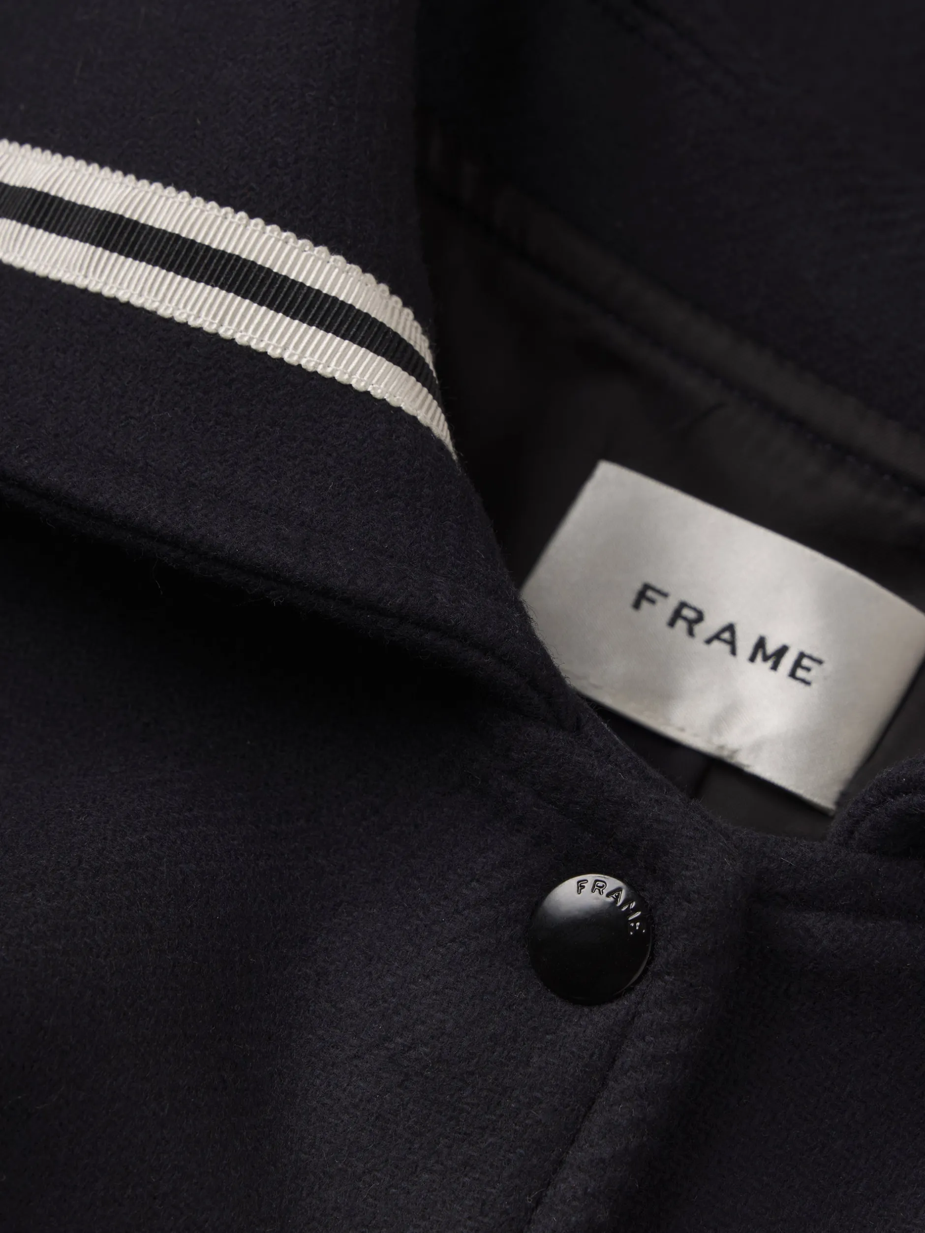 FRAME The Varsity Jacket in Navy Multi<Women Jackets & Coats