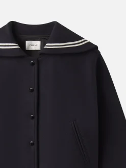 FRAME The Varsity Jacket in Navy Multi<Women Jackets & Coats