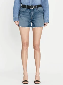 FRAME The Vintage Relaxed Short Raw Fray in<Women Skirts & Shorts
