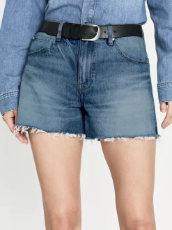 FRAME The Vintage Relaxed Short Raw Fray in<Women Skirts & Shorts