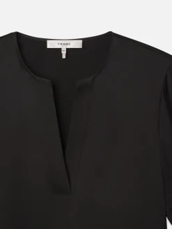 FRAME Tiered Ruffle Short Sleeve Blouse in<Women Tops & Blouses