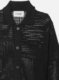 FRAME Tonal Crochet Sweater in< Sweaters & Hoodies