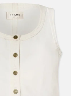 FRAME Trapunto Side Pocket Dress in Au Natural Clean<Women Dresses & Jumpsuits