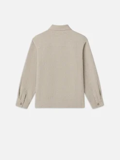 FRAME Tweed Overshirt Jacket in Dove Tweed< Jackets & Coats