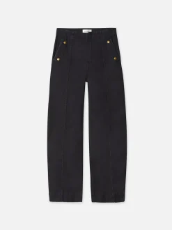 FRAME Utility Barrel in Washed Black<Women Pants