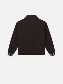FRAME Varsity Jacket in Dark Brown< Jackets & Coats