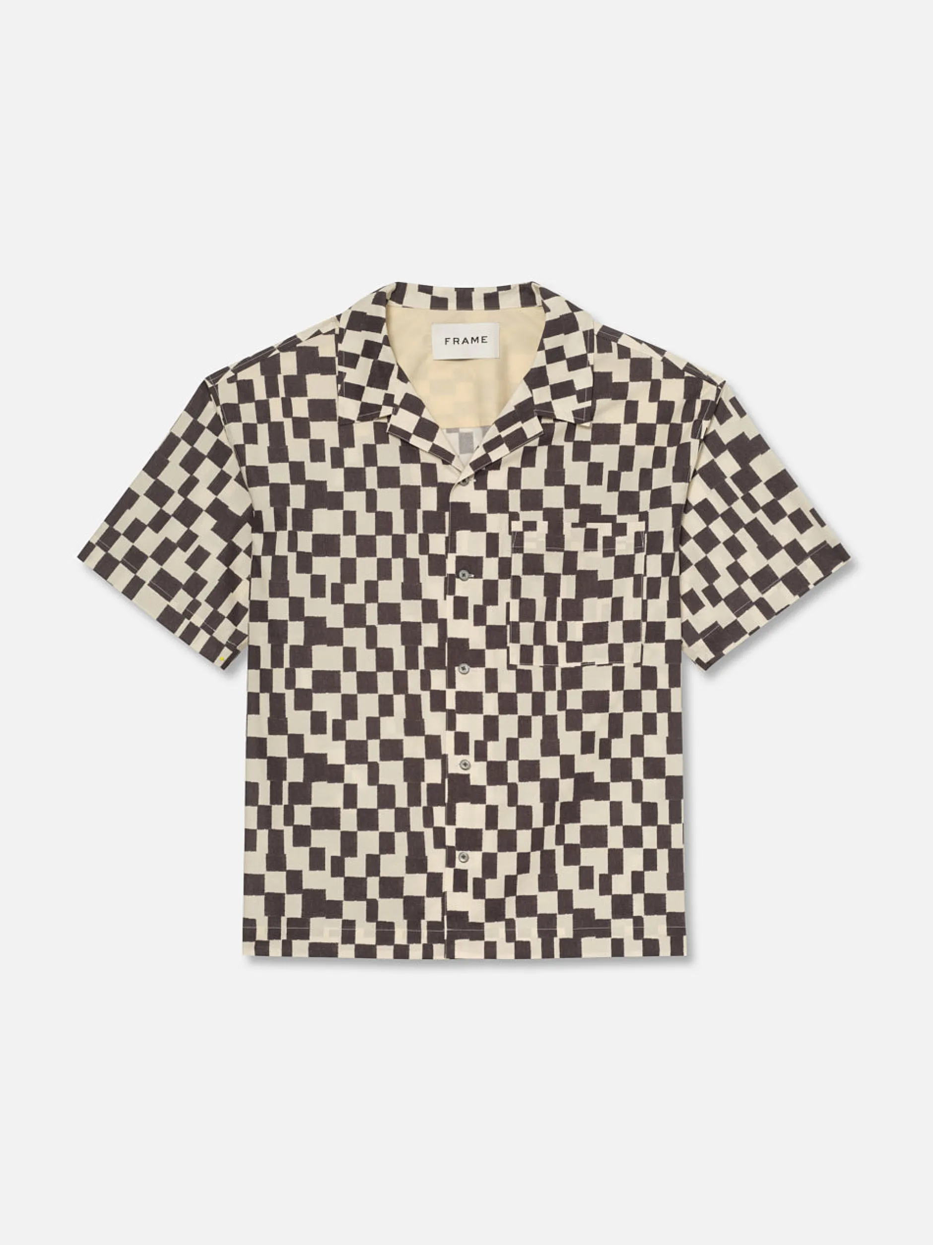 FRAME Vintage Print Shirt in Dark Navy< Shirts