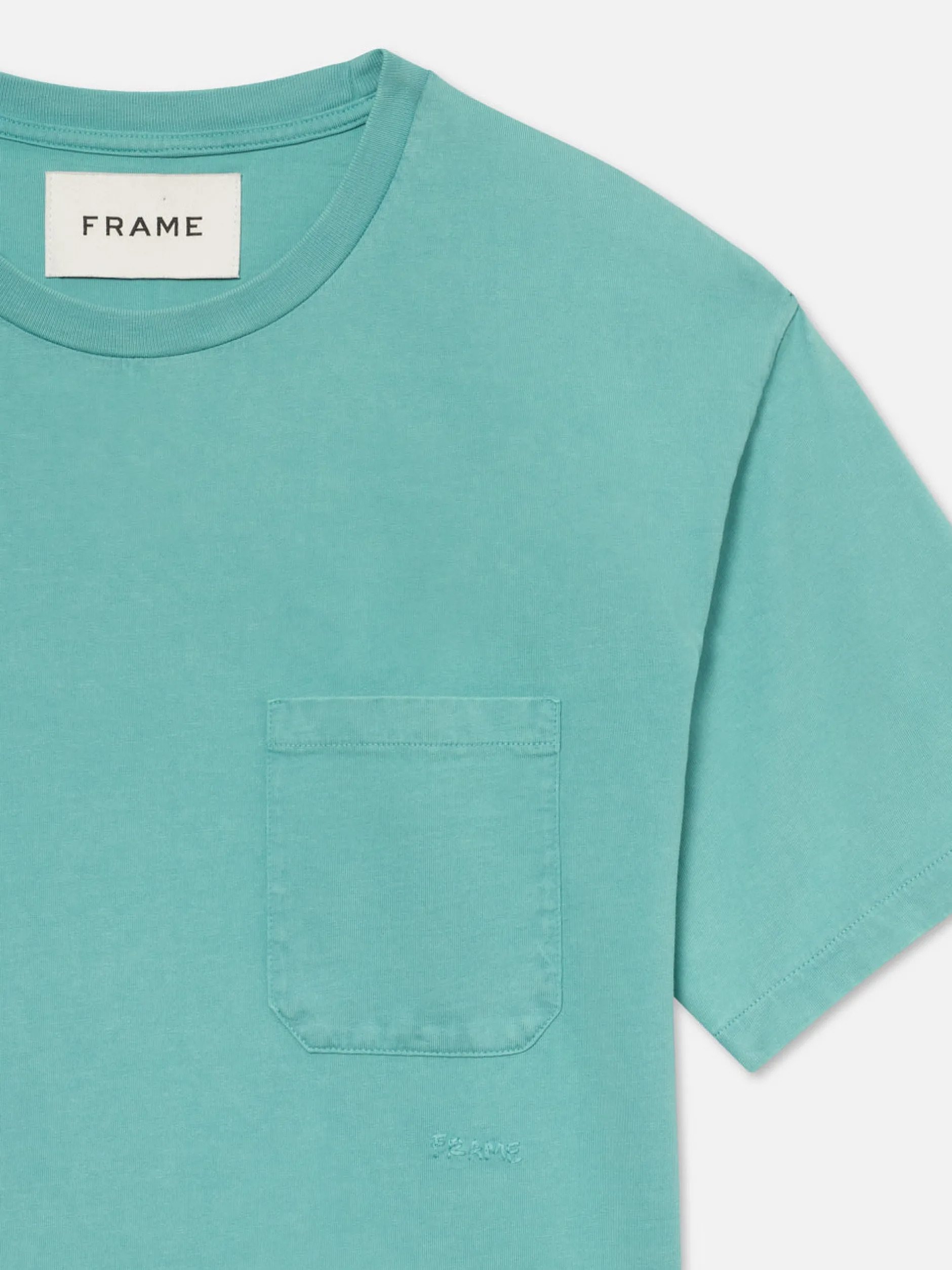 FRAME Vintage Tee in Aqua Blue< Tees & Polos