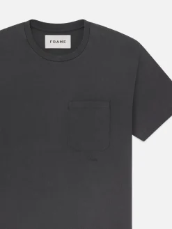 FRAME Vintage Tee in Vintage Off Black< Tees & Polos