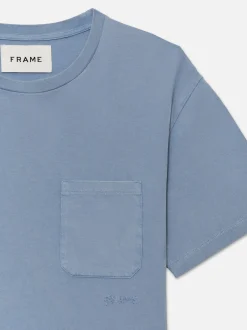 FRAME Vintage Tee in Vintage Light Blue< Tees & Polos