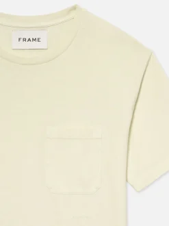 FRAME Vintage Tee in White Sand< Tees & Polos