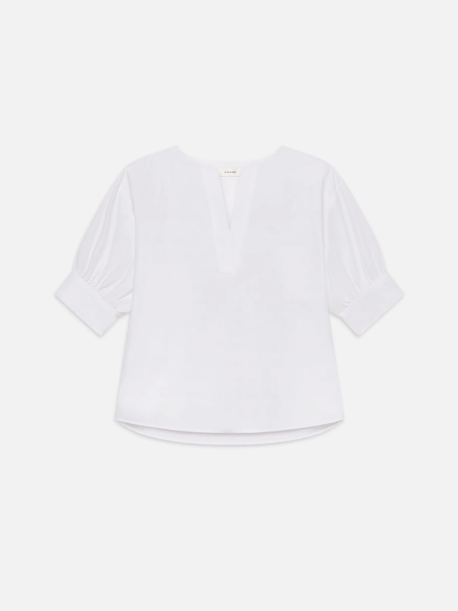 FRAME V-Neck Popover Top in<Women Tops & Blouses
