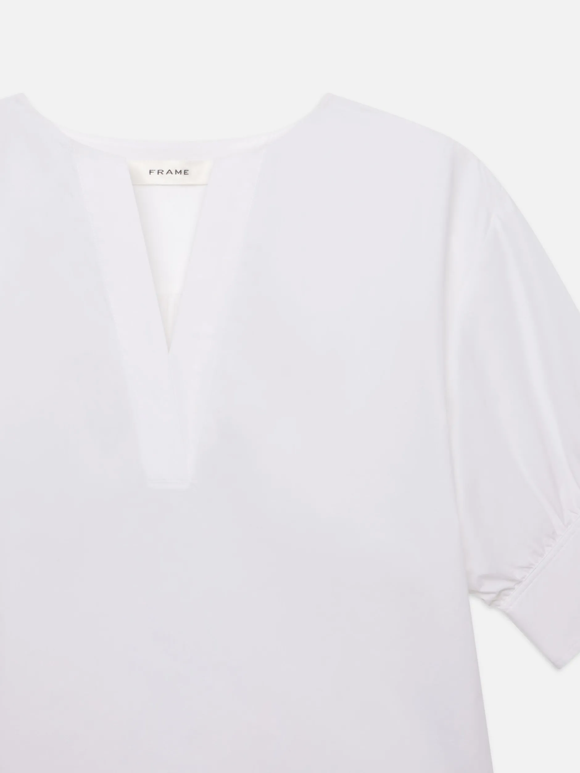 FRAME V-Neck Popover Top in<Women Tops & Blouses