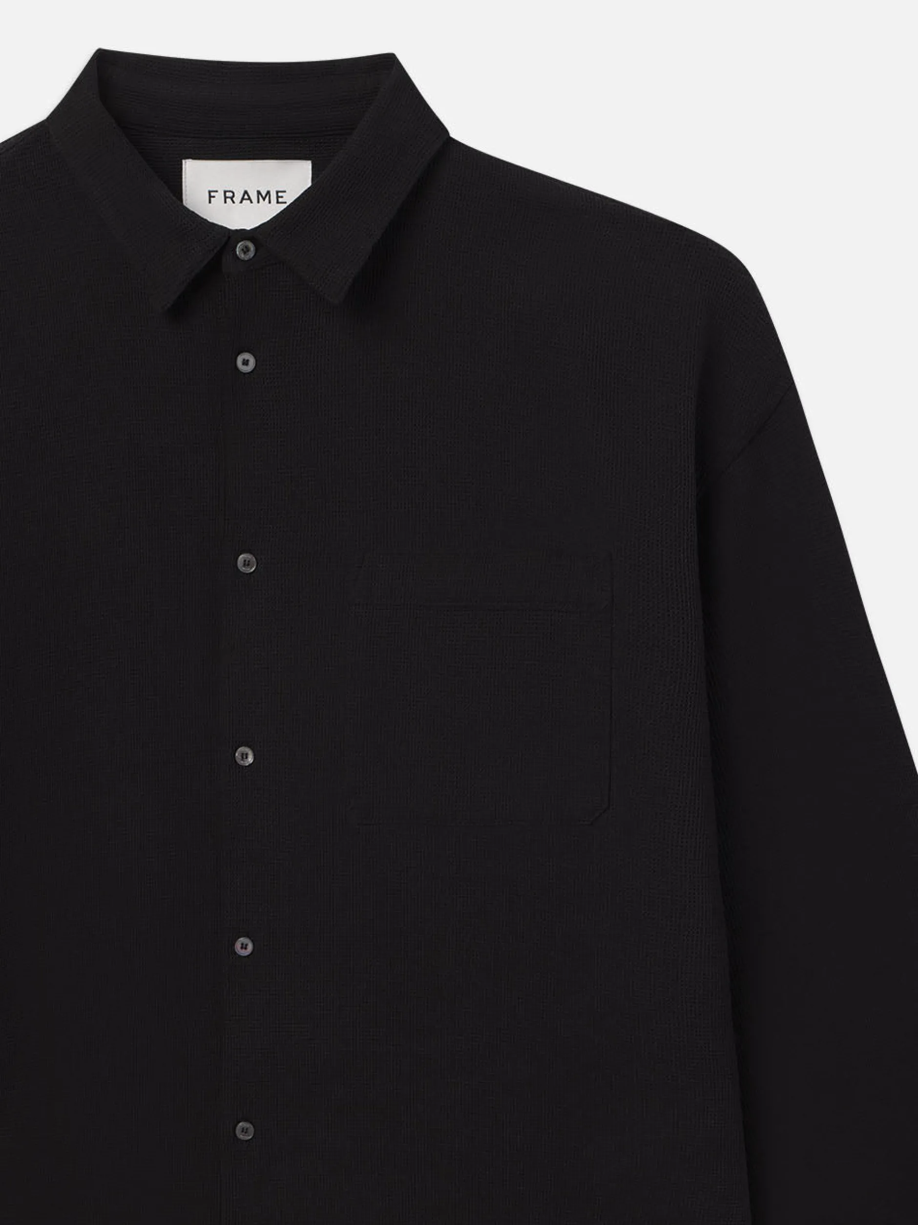 FRAME Waffle Textured Shirt in< Shirts