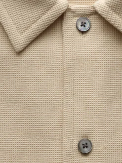 FRAME Waffle Textured Short Sleeve Shirt in< Shirts