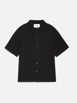 FRAME Waffle Textured Short Sleeve Shirt in< Shirts