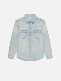 FRAME Western Denim Shirt in< Shirts