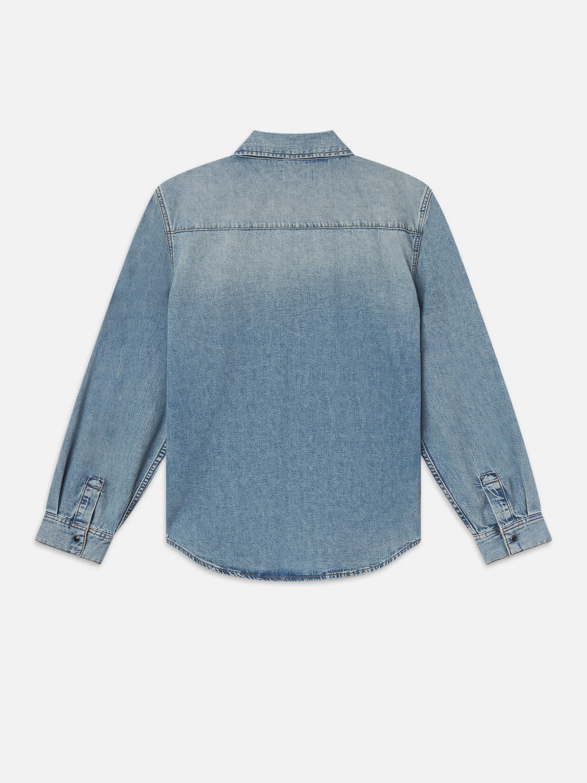 FRAME Western Denim Shirt in< Denim Shirts|Shirts