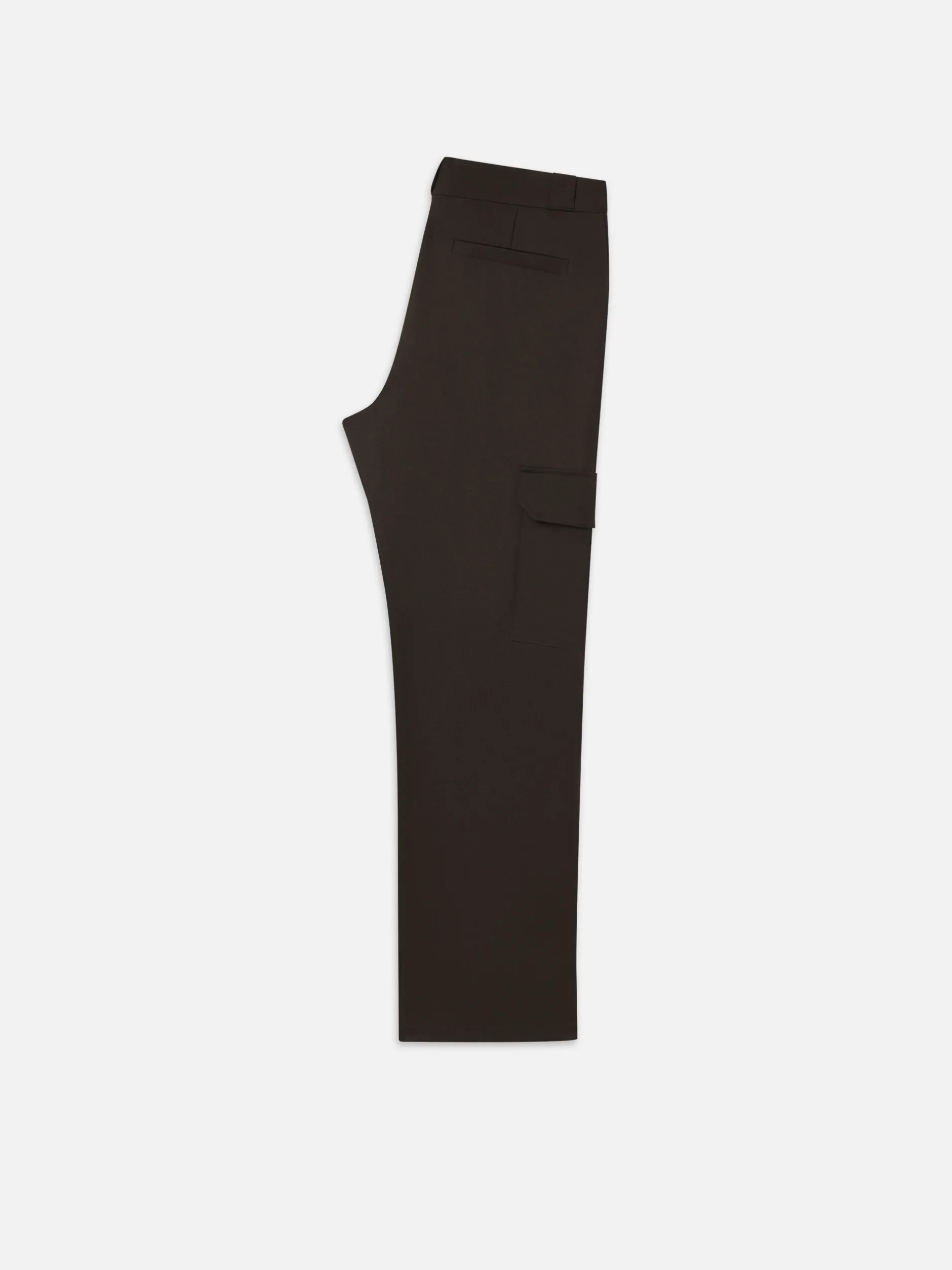 FRAME Wool Cargo Pant Trousers in Dark Taupe< Pants & Shorts