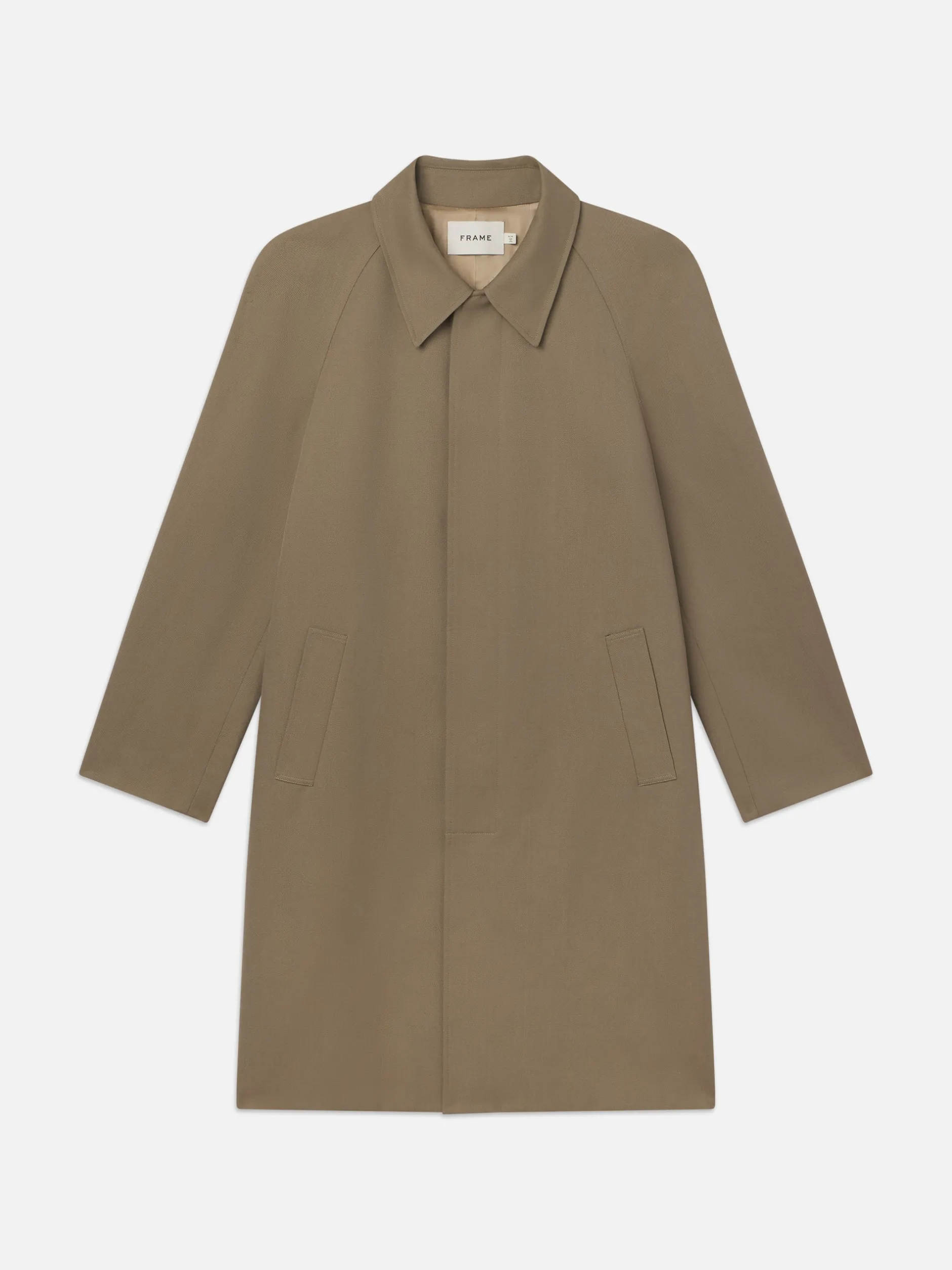 FRAME Wool Trench Coat in Light Brown< Jackets & Coats