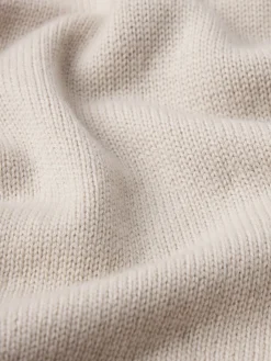 FRAME Woolen Cashmere Blend Sweater in Grey Beige< Sweaters & Hoodies